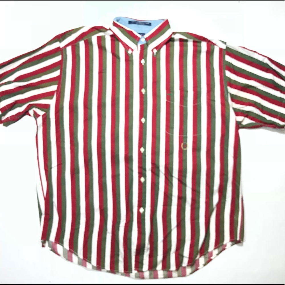 Vintage Tommy Hilfiger Short Sleeve Button Up S Lg